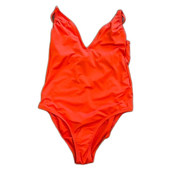 Kona Sol Red One Piece Swimsuit Large Swim Beach Pool Summer Vacation - Picture 1 of 6